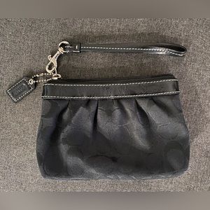 Black Coach Wristlet
